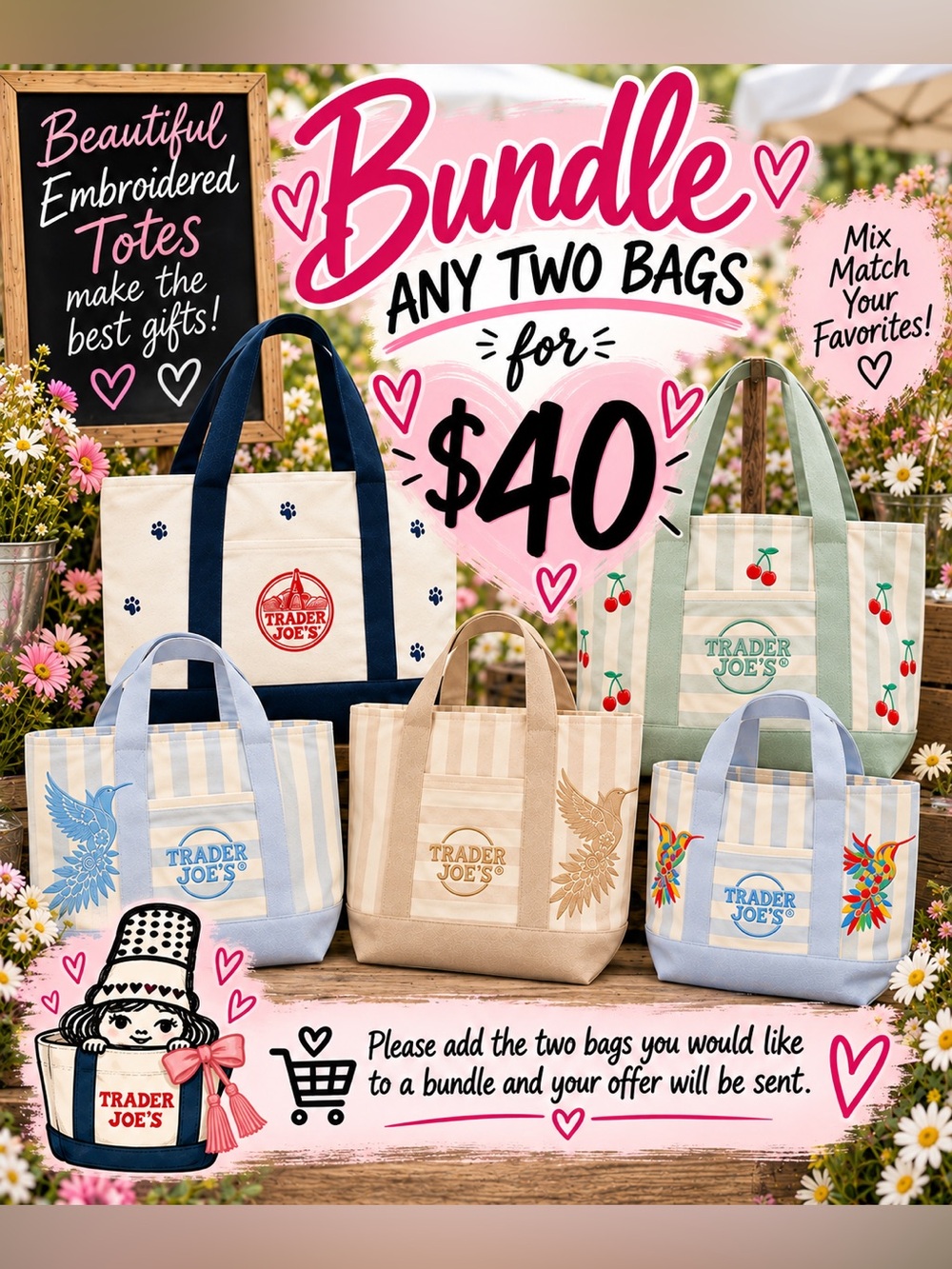 💗 BUNDLE ANY TWO BAGS FOR $40! 💗